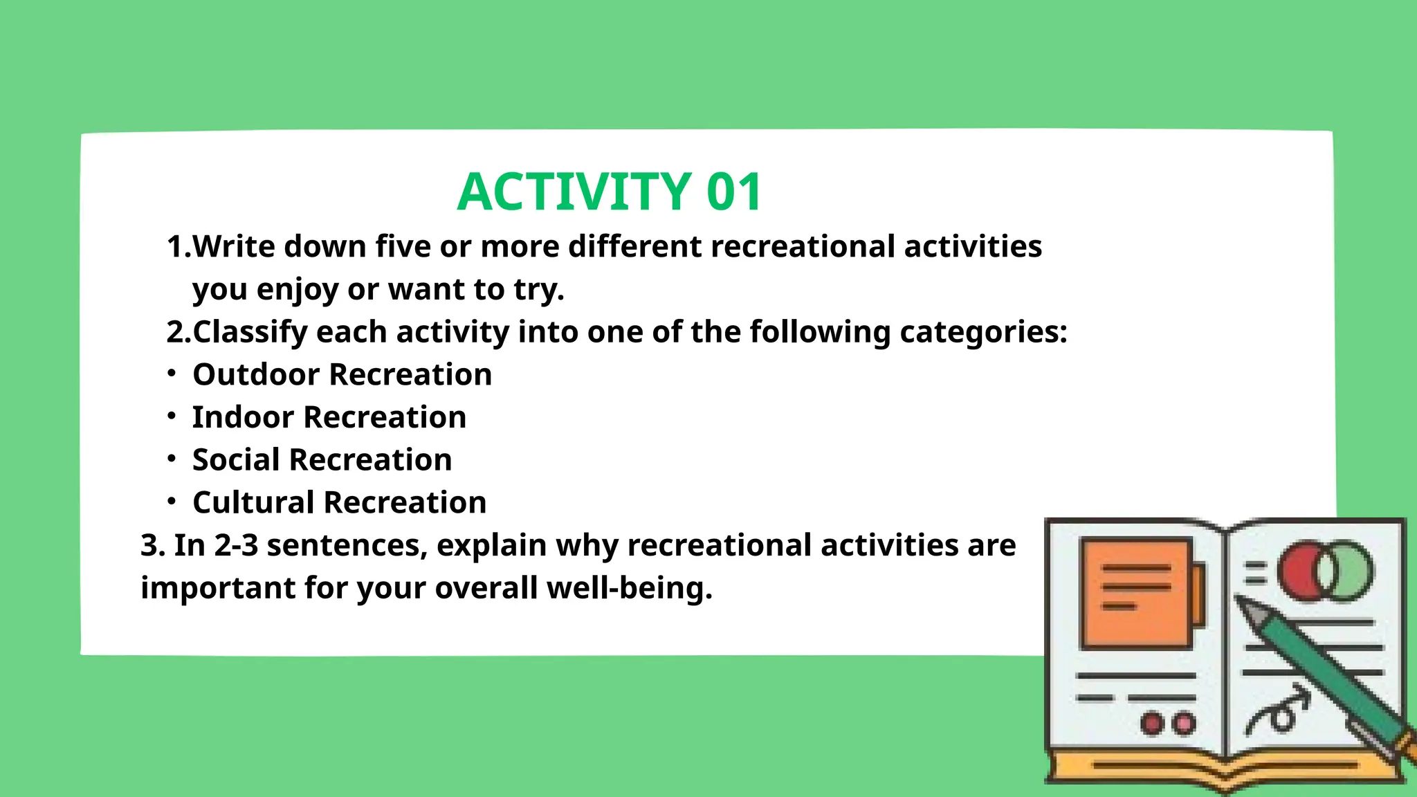 ACTIVE RECREATION for grade 10 Pe quarter1 | PPTX