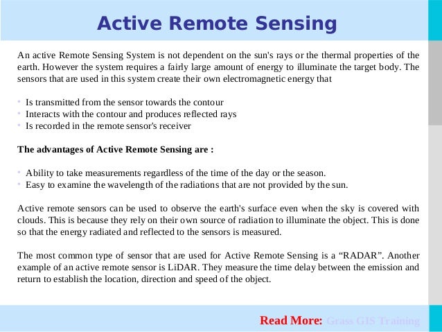 Active Remote Sensing