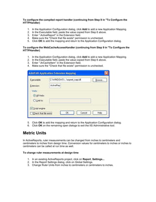 Activereports for -net_user_guide | PDF