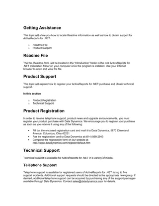 Activereports for -net_user_guide | PDF