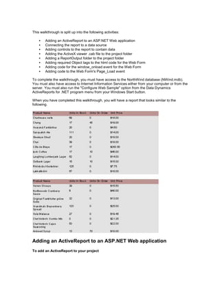 Activereports for -net_user_guide | PDF