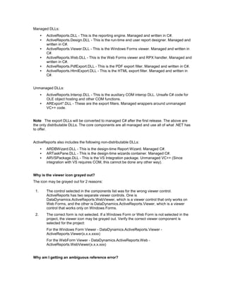 Activereports for -net_user_guide | PDF