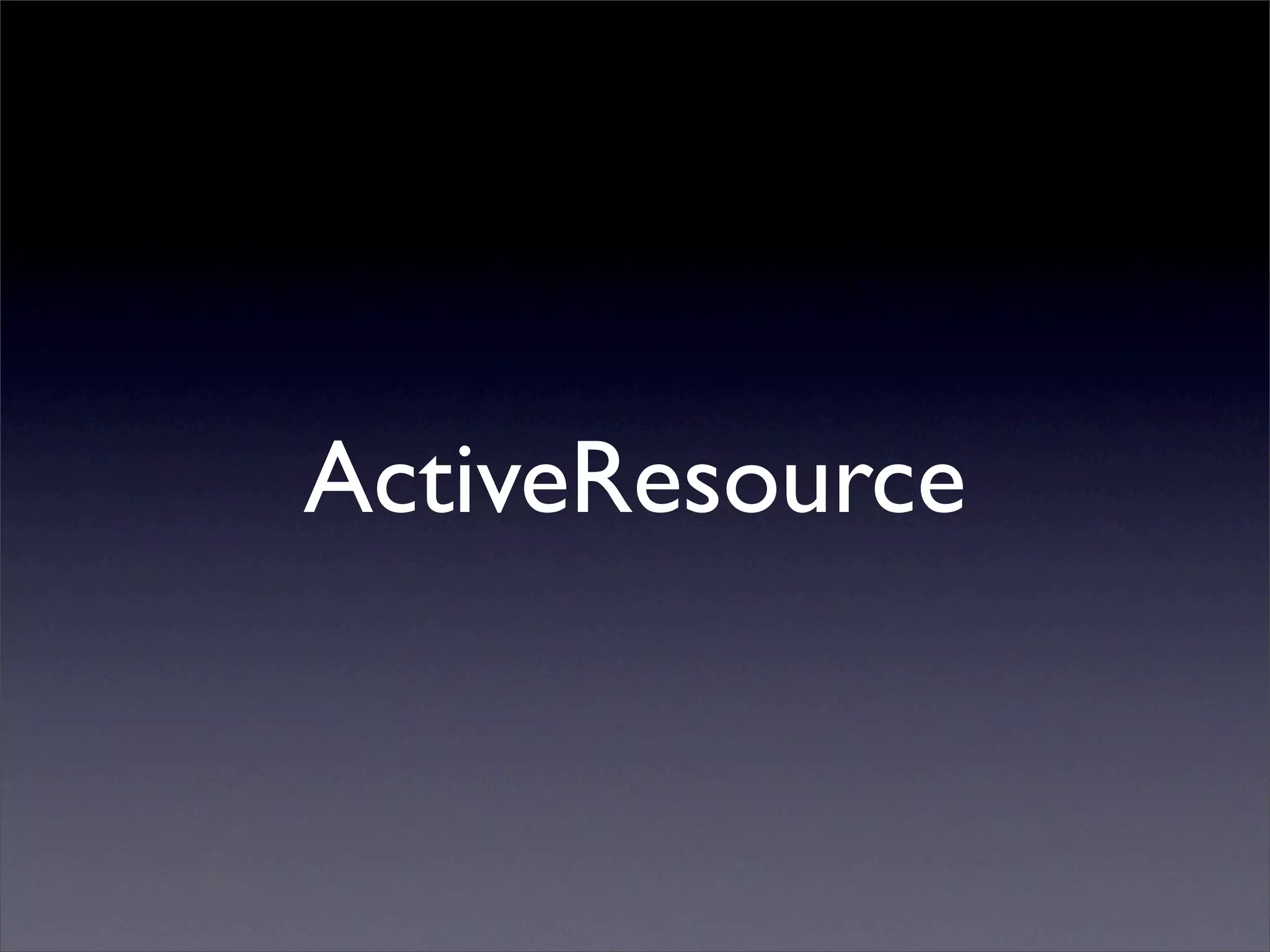 ActiveResource & REST