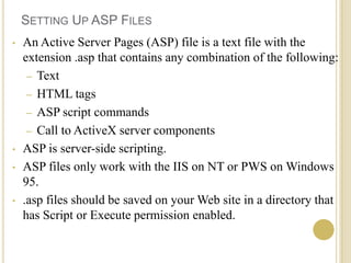 Active server pages | PPTX