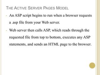 Active server pages | PPTX