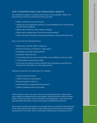 Comprehensive Guide on How to Respond to Active Shooter Situations | PDF