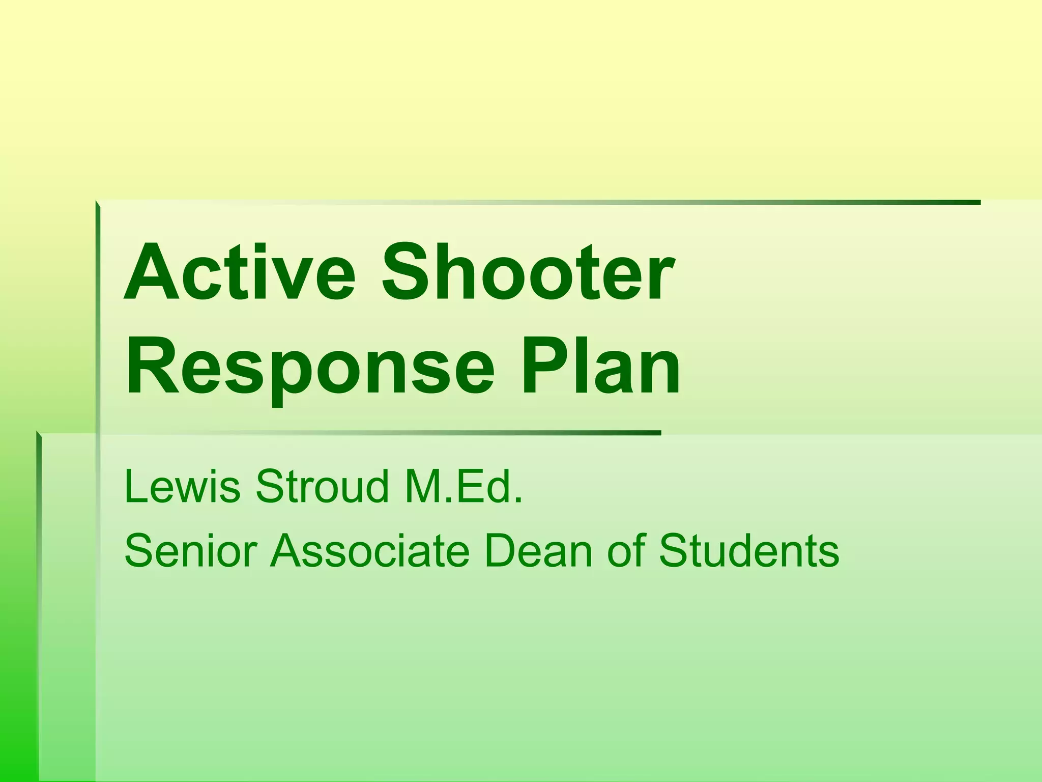 Active Shooter Response: The Importance Of Teamwork - nw96tqk