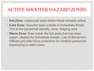 Active shooter training vernon ems 2016 | PPTX