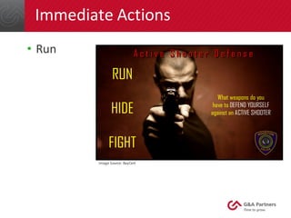 Immediate	Actions
• Run
Image	Source:	BayCert
 