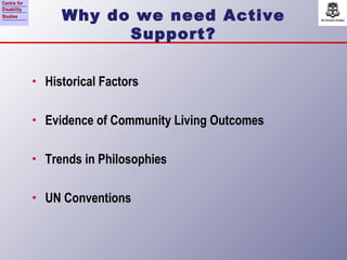 Active support研習講義一：為何需要積極性支持？ | PPT