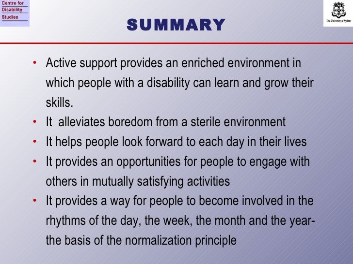 Active support研習講義一：為何需要積極性支持？