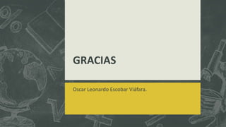 GRACIAS
Oscar Leonardo Escobar Viáfara.
 