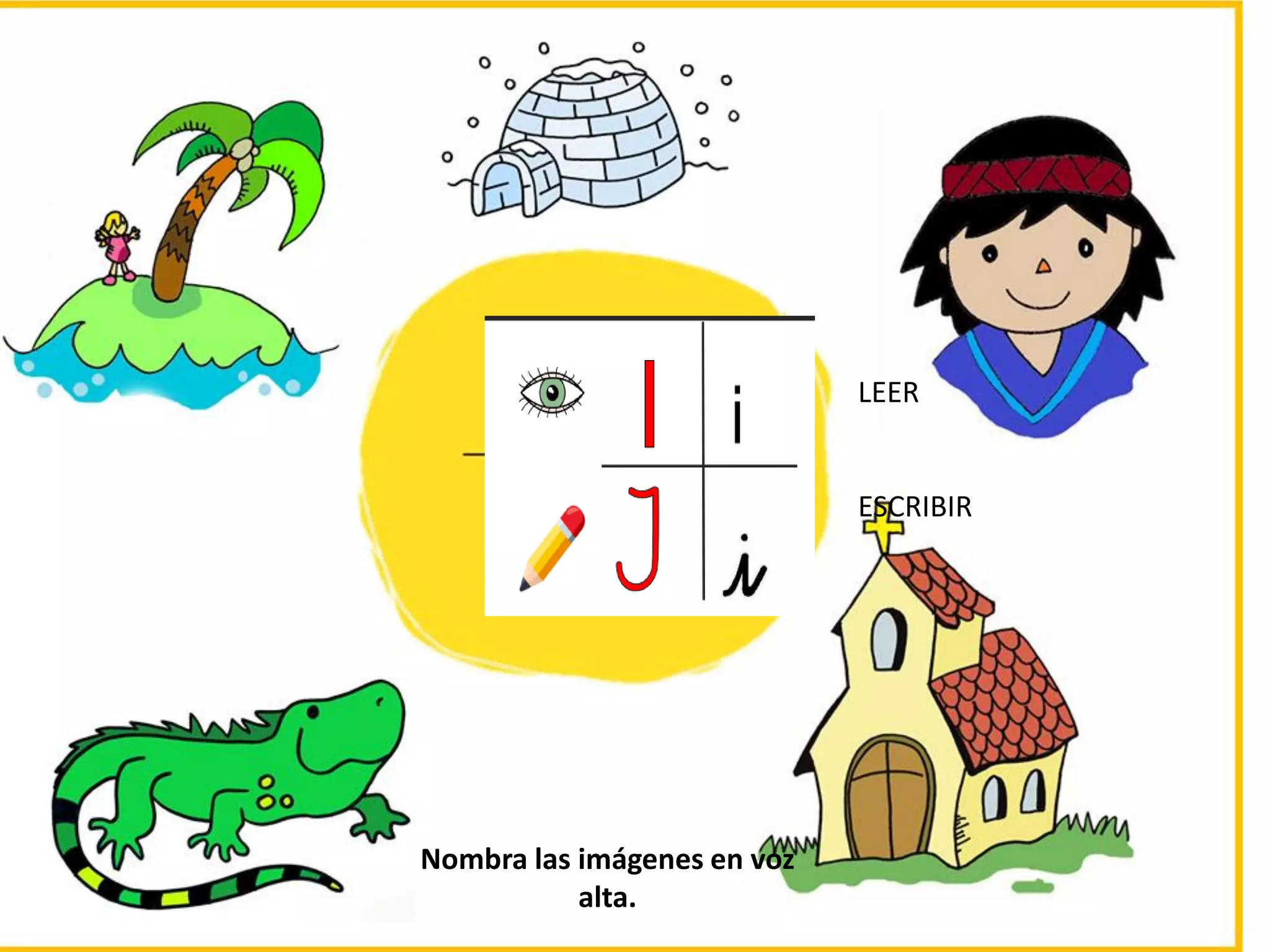 Las Vocales En Sus 4 Formas Con Dibujos