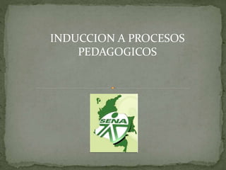 INDUCCION A PROCESOS
PEDAGOGICOS
 