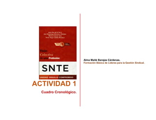 ACTIVIDAD 1
Cuadro Cronológico.
Alma Maité Barajas Cárdenas.
Formación Básica de Líderes para la Gestión Sindical.
 