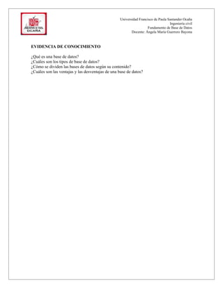 Actividad 1. base de datos