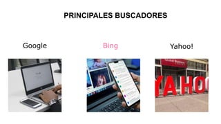 PRINCIPALES BUSCADORES
Yahoo!BingGoogle
 