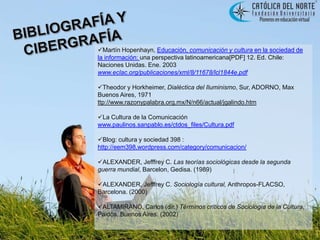 A pesar de que existen detractores en cuanto a la aplicación de las TIC’s, en los campos de la educación y la cultura, los medios masivos han permitido que los núcleos sociales asimilen, cada día con más fuerza el hecho de que la evolución de la tecnología debe ser aplicada, tanto en este campo como en otros campos del quehacer humano. 