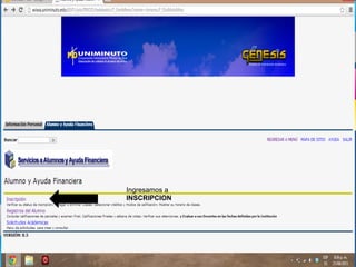 Ingresamos a
INSCRIPCION
 
