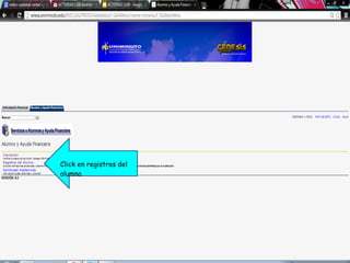 Click en registros del
alumno.
 