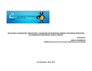 DOCENCIA DE LA FORMACION PARA EL EMPLEO | PDF