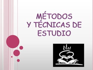 MÉTODOS  Y TÉCNICAS DE ESTUDIO 