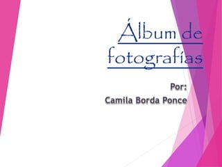 Álbum de 
fotografías 
 