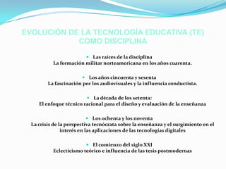 historia de la tecnologia educativa