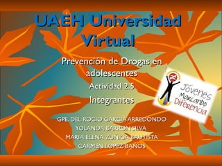 Actividad 2.5 prevencion adolescentes