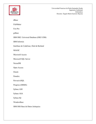 Actividad 2. base de datos
