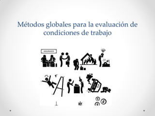 Métodos globales para la evaluación de
condiciones de trabajo
 