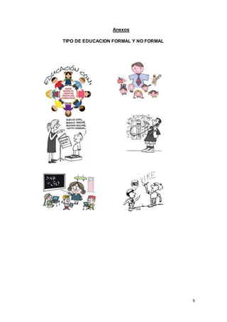 9
Anexos
TIPO DE EDUCACION FORMAL Y NO FORMAL
 