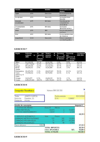 EJERCICIO 7
EJERCICIO 8
EJERCICIO 9
 