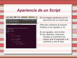 Con él, podemos escribir programas escritos en lenguaje shell e interpretables por él.