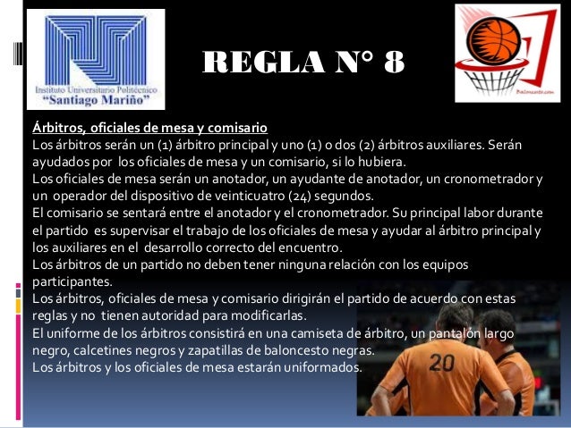 REGLAS DEL BALONCESTO