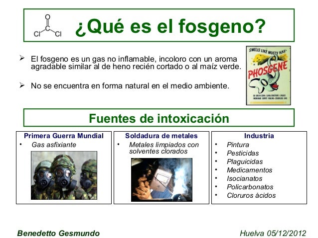 Toxicología del fosgeno