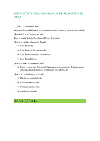 Matriz de Proyecto de aula | DOCX