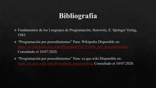 Presentación "Estructura de un Programa"