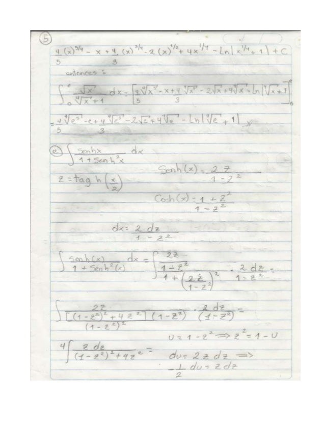 Ejercicios Integrales