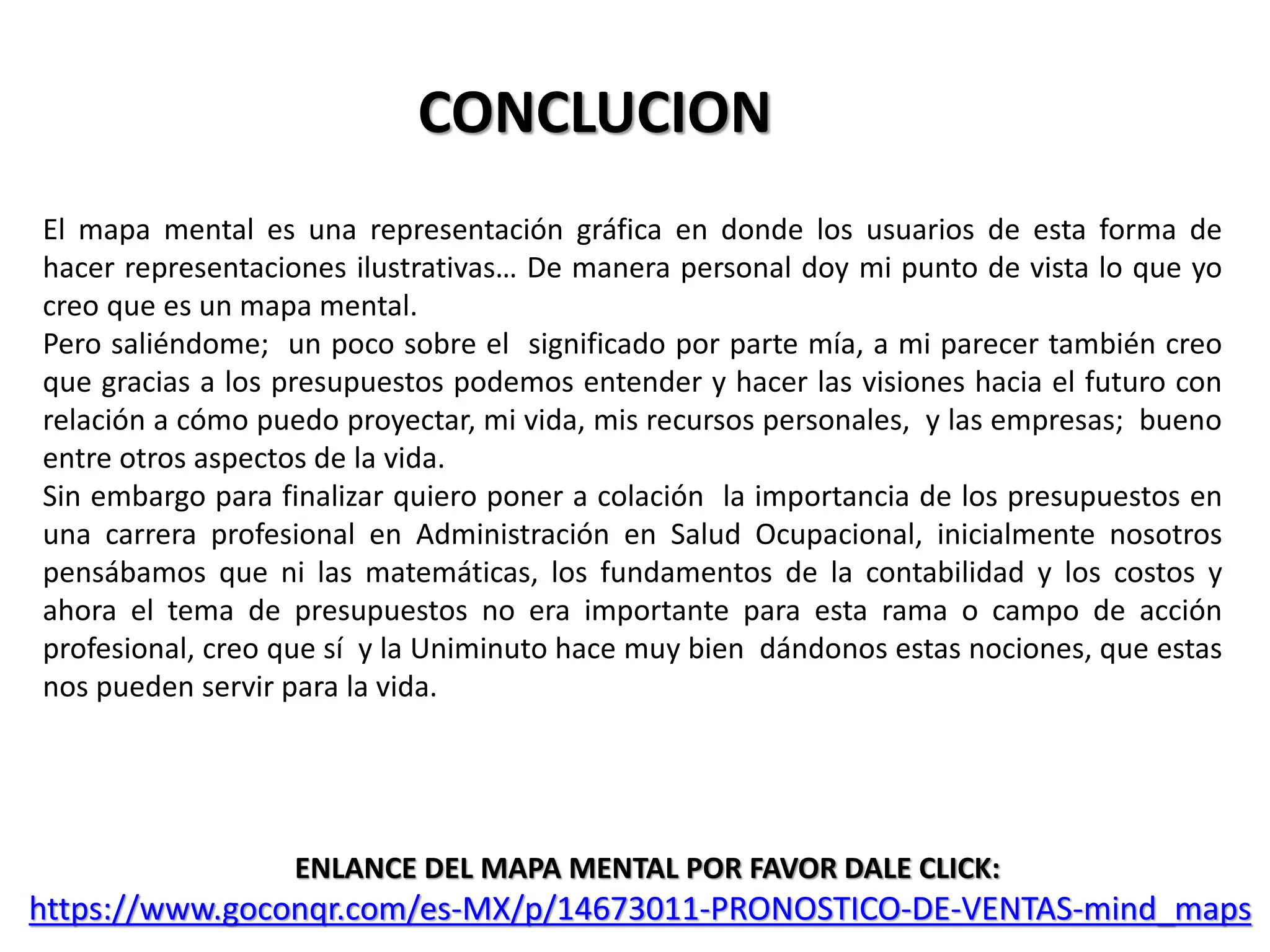 Actividad 3 mapa mental pronostico de ventas por juan alejandro urquina