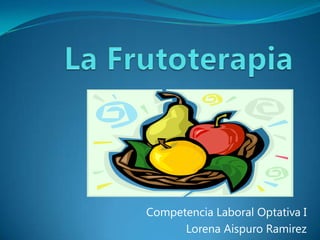 Competencia Laboral Optativa I
      Lorena Aispuro Ramirez
 
