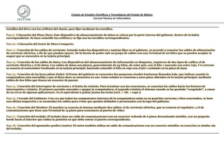 Colegio de Estudios Científicos y Tecnológicos del Estado de México
                                                                     Carrera Técnica en Informática


tornillos del drive con los orificios del chasis, para fijar mediante los tornillos.

Paso 9.- Colocación del Disco Duro: Este dispositivo de almacenamiento de datos se coloca por la parte interna del gabinete, dentro de la bahía
correspondiente. Se hace coincidir los orificios y se fija con los tornillos correspondientes.

Paso 10.- Colocación del lector de Disco Compacto:

Paso 11.- Conexión de los cables de corriente: Estando todos los dispositivos y tarjetas fijos en el gabinete, se procede a conectar los cables de alimentación
de corriente eléctrica, a fin de que puedan operar. De la fuente de poder sale un grupo de cables con una Terminal de 20 hilos que se pueden acoplar al
soquet que se encuentra en la tarjeta principal.

Paso 12.- Conexión de los cables de datos: Los dispositivos del almacenamiento de información en disquetes, requieren de dos tipos de cables; el de
corriente eléctrica y el de datos. Los cables de datos son planos, generalmente de 34 hilos, de color gris, con el hilo 1 marcado con color rojo. Un extremo
se conecta al controlador localizado en la tarjeta principal, haciendo coincidir el hilo en rojo con el pin 1 señalado en la placa de base.

Paso 13.- Conexión de las luces piloto (leds): Al frente del gabinete se encuentra dos pequenas cénales luminosas llamadas leds, que indican cuando la
computadora esta encendida y que el disco duro se encuentra en uso. Estas señales se conectan a unos pines ubicados en la tarjeta principal, mediante
cables de dos hilos que tienen un conector de puente.

Paso 14.- Conexión del interruptor de corriente y el botón de reinicio: Para terminar con las conexiones, se conectan los cables hacia los botones de
interrupción y reinicio. El primero permite encender y apagar la computadora; el segundo reinicia el sistema cuando se ha quedado "congelado", a causa
de un error de algunas aplicaciones. Es el equivalente a pulsar juntas las teclas [ctrl. + Alt. + supr.].

Paso 15.- Cerrado del Gabinete: Una vez que todos los componentes internos de la computadora están en su posición correctas y bien conectados, se hace
una ultima inspección y se acomodan los cables para evitar que queden doblados o presionados con la tapa del gabinete.

Paso 16.- Conexión del Monitor: El monitor se conecta al sistema mediante dos cables: el de corriente eléctrica, que se conecta al regulador, y el de
comunicaciones que tiene una Terminal de 15 pines para conectarse al puerto de video.

Paso 17.- Conexión del teclado: El teclado tiene un cable de comunicaciones con un conector redondo de 6 pines denominado minidin, con un pequeño
borde hacia el interior que indica la posición en que debe entrar el puerto correspondiente.

Paso 18.- Conexión del apuntador grafico (ratón): El ratón también utiliza un cable de comunicaciones con un conector minidin; su conexión es similar ala
del teclado.
 