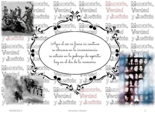 Almeida y Kloster09/09/2013 3
 