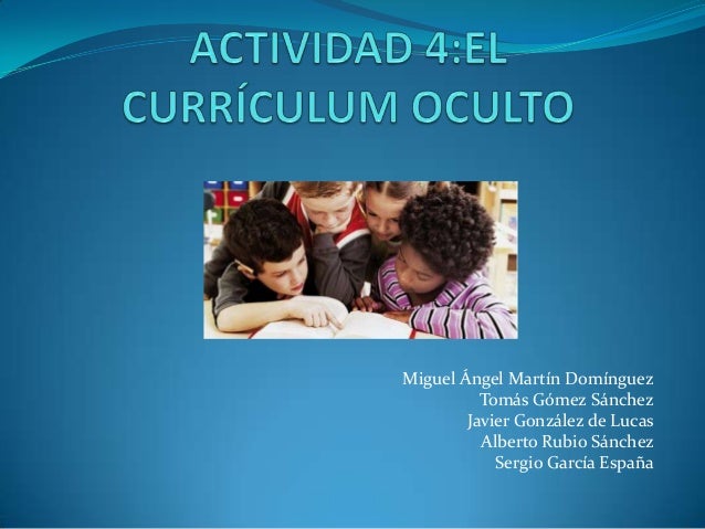 Actividad 4 curriculum oculto