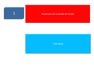 1 Aniversario de la batalla de Puebla
5 de Mayo
 