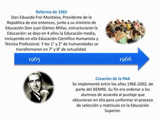 Análisis origen y desarrollo de la educación superior en Chile