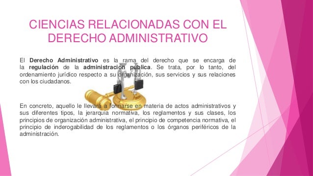 DERECHO ADMINISTRATIVO RELACIONADO CON OTRAS CIENCIAS