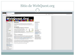 Sitio de WebQuest.org
 