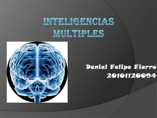 Inteligencias Multiples Daniel Felipe Fierro 20101120094 