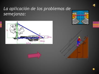 La aplicación de los problemas de
semejanza: